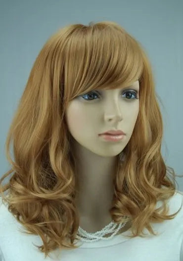 Lovely Medium Wavy Strawberry Blonde Wig 16 Inches Makes You More Charming