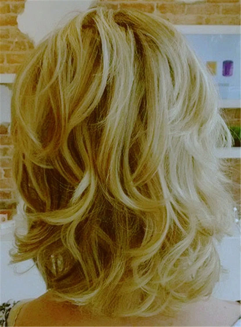 Loose Wave Synthetic Hair Capless Women Wigs 10 Inches