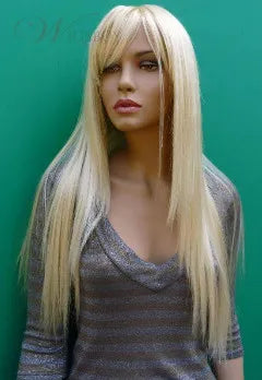 Long Silky Straight Blonde Real 100% Virgin Indian Human Hair 24 Inches Wig